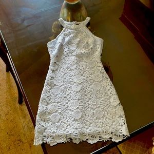 Women’s baby blue crochet dress